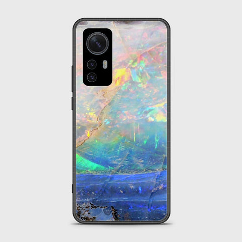 Xiaomi 12 Pro Cover- Colorful Marble Series - HQ Ultra Shine Premium Infinity Glass Soft Silicon Borders Case