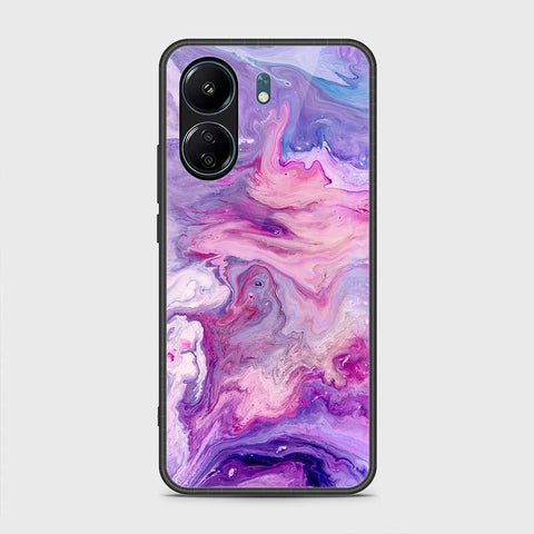 Xiaomi Poco C65 Cover- Colorful Marble Series - HQ Ultra Shine Premium Infinity Glass Soft Silicon Borders Case