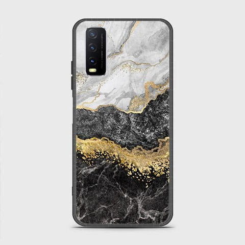 Vivo Y20a Cover - Colorful Marble Series - HQ Ultra Shine Premium Infinity Glass Soft Silicon Borders Case