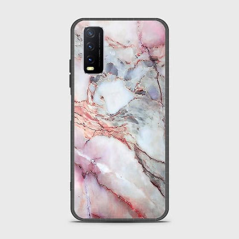 Vivo Y20a Cover - Colorful Marble Series - HQ Ultra Shine Premium Infinity Glass Soft Silicon Borders Case