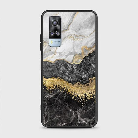 Vivo Y53s 4G Cover - Colorful Marble Series - HQ Ultra Shine Premium Infinity Glass Soft Silicon Borders Case