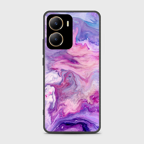 Vivo Y56 Cover- Colorful Marble Series - HQ Ultra Shine Premium Infinity Glass Soft Silicon Borders Case