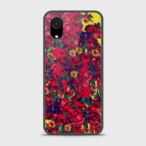 Samsung Galaxy A03 Core Cover - Floral Series - HQ Ultra Shine Premium Infinity Glass Soft Silicon Borders Case