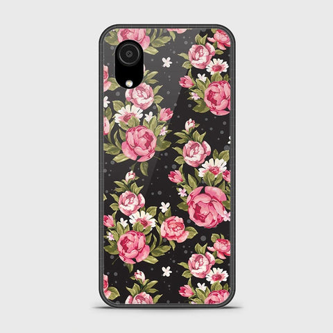 Samsung Galaxy A03 Core Cover - Floral Series - HQ Ultra Shine Premium Infinity Glass Soft Silicon Borders Case