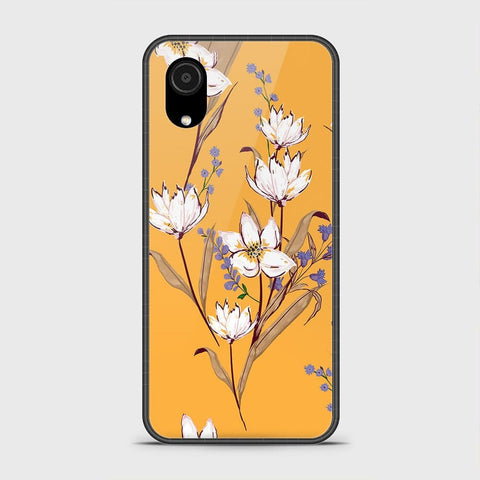 Samsung Galaxy A03 Core Cover - Floral Series - HQ Ultra Shine Premium Infinity Glass Soft Silicon Borders Case