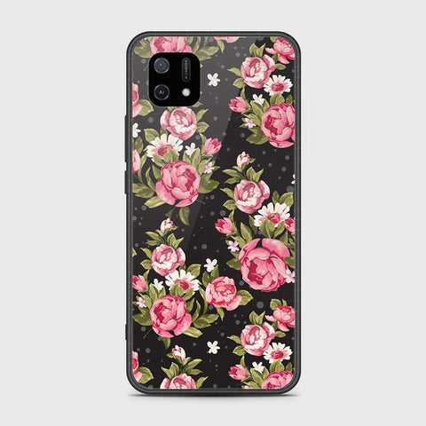 Oppo A16e Cover- Floral Series - HQ Ultra Shine Premium Infinity Glass Soft Silicon Borders Case