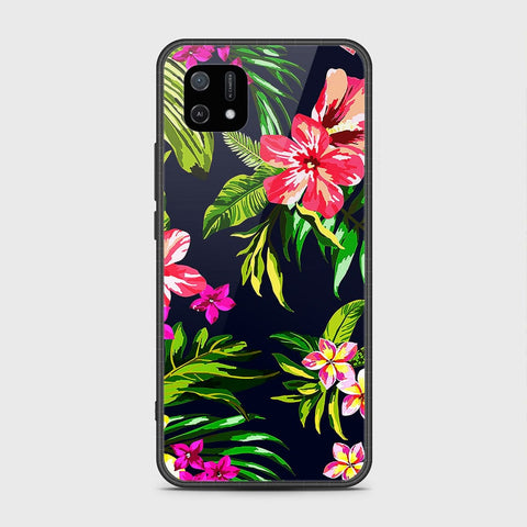 Oppo A16e Cover- Floral Series - HQ Ultra Shine Premium Infinity Glass Soft Silicon Borders Case