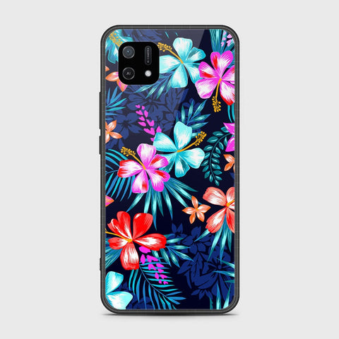 Oppo A16K Cover- Floral Series - HQ Ultra Shine Premium Infinity Glass Soft Silicon Borders Case