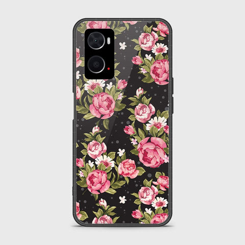 Oppo A36 Cover- Floral Series - HQ Ultra Shine Premium Infinity Glass Soft Silicon Borders Case