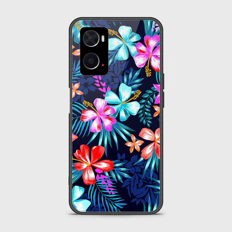 Oppo A36 Cover- Floral Series - HQ Ultra Shine Premium Infinity Glass Soft Silicon Borders Case