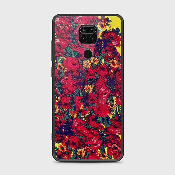 Xiaomi Redmi 10X 4G Cover - Floral Series - HQ Ultra Shine Premium Infinity Glass Soft Silicon Borders Case