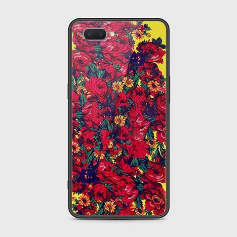 Oppo A12e Cover - Floral Series - HQ Ultra Shine Premium Infinity Glass Soft Silicon Borders Case