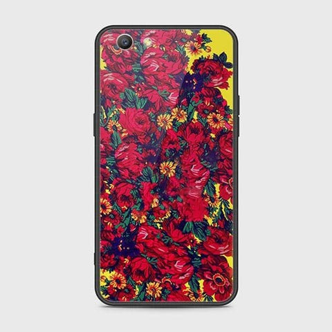 Oppo F1S Cover - Floral Series - HQ Ultra Shine Premium Infinity Glass Soft Silicon Borders Case