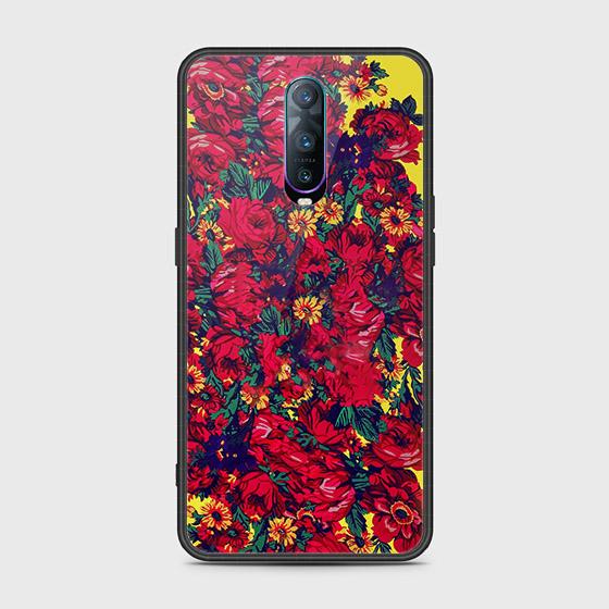 OPPO R17 Pro Cover - Floral Series - HQ Ultra Shine Premium Infinity Glass Soft Silicon Borders Case