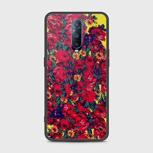 OPPO R17 Pro Cover - Floral Series - HQ Ultra Shine Premium Infinity Glass Soft Silicon Borders Case