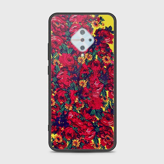 Vivo S1 Pro Cover - Floral Series - HQ Ultra Shine Premium Infinity Glass Soft Silicon Borders Case