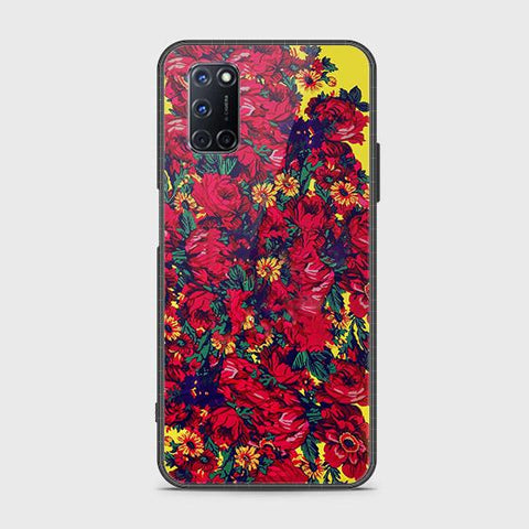 Oppo A72 Cover - Floral Series - HQ Ultra Shine Premium Infinity Glass Soft Silicon Borders Case