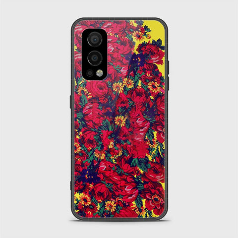 OnePlus Nord 2 Cover- Floral Series - HQ Ultra Shine Premium Infinity Glass Soft Silicon Borders Case