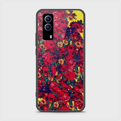 Vivo Y53s 5G Cover - Floral Series - HQ Ultra Shine Premium Infinity Glass Soft Silicon Borders Case