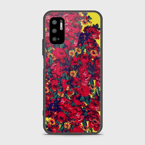 Xiaomi Redmi Note 10 5G Cover - Floral Series - HQ Ultra Shine Premium Infinity Glass Soft Silicon Borders Case