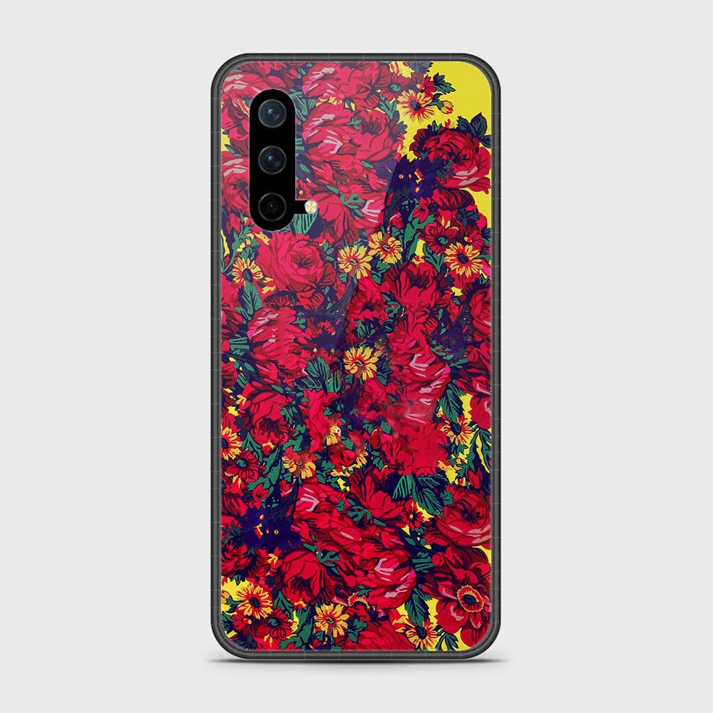 OnePlus Nord CE 5G Cover- Floral Series - HQ Ultra Shine Premium Infinity Glass Soft Silicon Borders Case