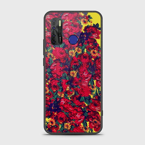 Tecno Spark 5 Cover- Floral Series - HQ Ultra Shine Premium Infinity Glass Soft Silicon Borders Case