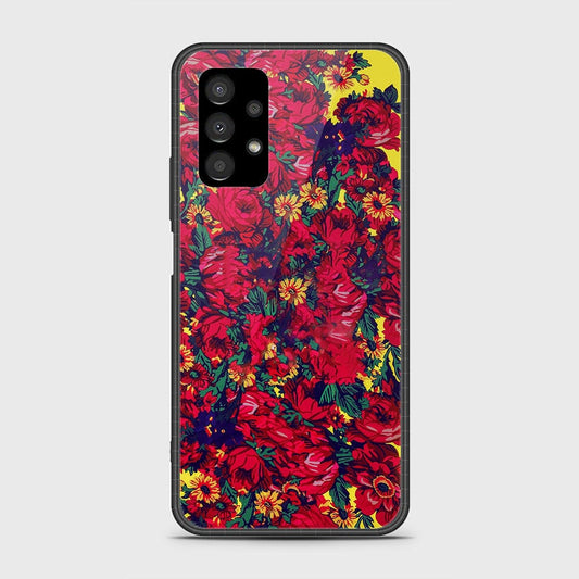 Samsung Galaxy A13 4G Cover- Floral Series - HQ Ultra Shine Premium Infinity Glass Soft Silicon Borders Case