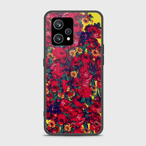 Realme 9 4G Cover- Floral Series - HQ Ultra Shine Premium Infinity Glass Soft Silicon Borders Case