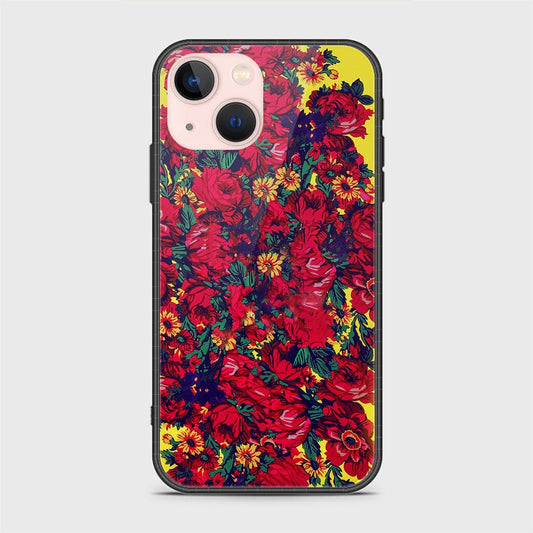 iPhone 14 Plus Cover- Floral Series - HQ Ultra Shine Premium Infinity Glass Soft Silicon Borders Case