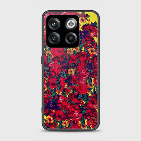 OnePlus 10T Cover- Floral Series - HQ Ultra Shine Premium Infinity Glass Soft Silicon Borders Case