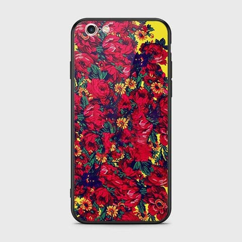 iPhone 6s Plus / 6 Plus Cover - Floral Series - HQ Ultra Shine Premium Infinity Glass Soft Silicon Borders Case