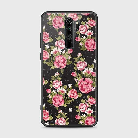 Xiaomi Redmi Note 8 Pro Cover - Floral Series - HQ Ultra Shine Premium Infinity Glass Soft Silicon Borders Case