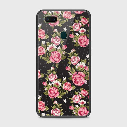 Oppo A5s Cover - Floral Series - HQ Ultra Shine Premium Infinity Glass Soft Silicon Borders Case