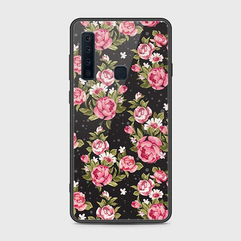 Samsung Galaxy A9s Cover - Floral Series - HQ Ultra Shine Premium Infinity Glass Soft Silicon Borders Case