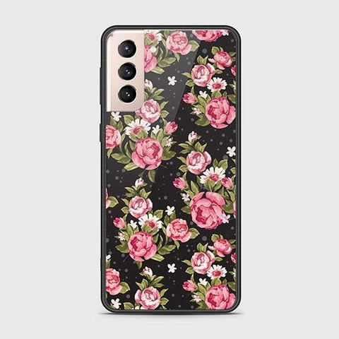 Samsung Galaxy S22 Plus 5G Cover - Floral Series - HQ Ultra Shine Premium Infinity Glass Soft Silicon Borders Case