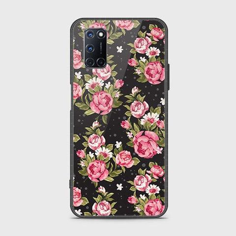 Oppo A72 Cover - Floral Series - HQ Ultra Shine Premium Infinity Glass Soft Silicon Borders Case