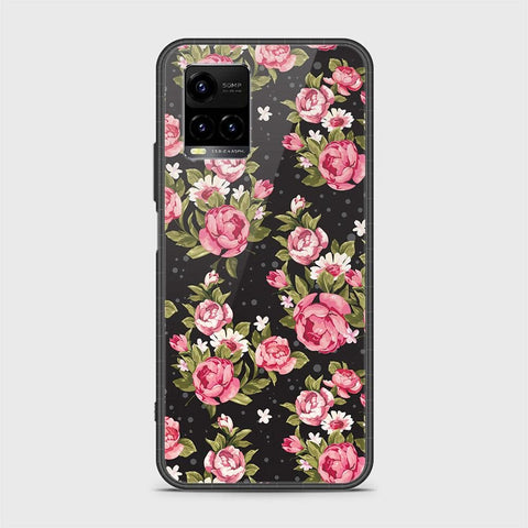 Vivo Y33T Cover - Floral Series - HQ Ultra Shine Premium Infinity Glass Soft Silicon Borders Case