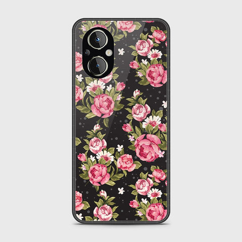 Oppo Reno 7Z 5G Cover- Floral Series - HQ Ultra Shine Premium Infinity Glass Soft Silicon Borders Case