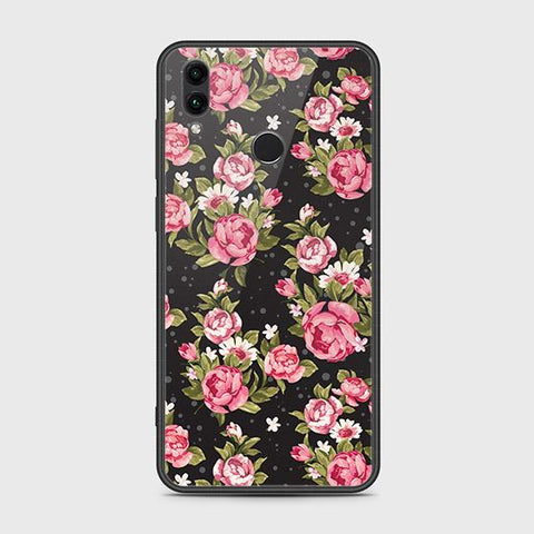 Huawei Honor 10 Lite Cover - Floral Series - HQ Ultra Shine Premium Infinity Glass Soft Silicon Borders Case