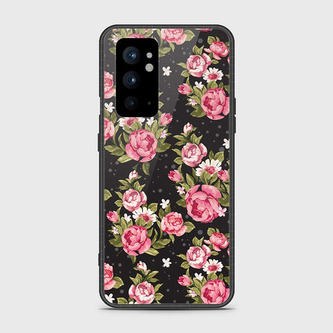 OnePlus 9RT 5G Cover- Floral Series - HQ Ultra Shine Premium Infinity Glass Soft Silicon Borders Case