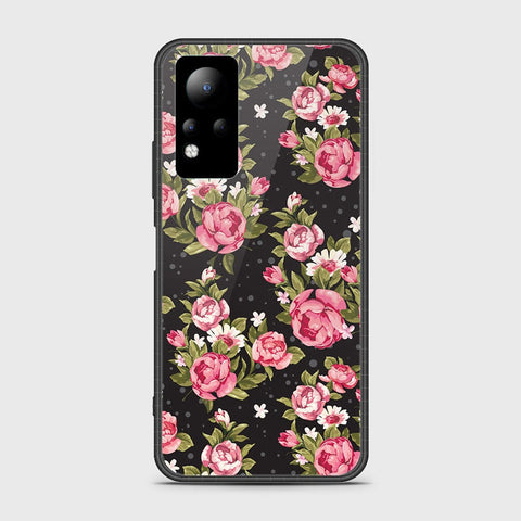 Infinix Note 11 Cover- Floral Series - HQ Ultra Shine Premium Infinity Glass Soft Silicon Borders Case