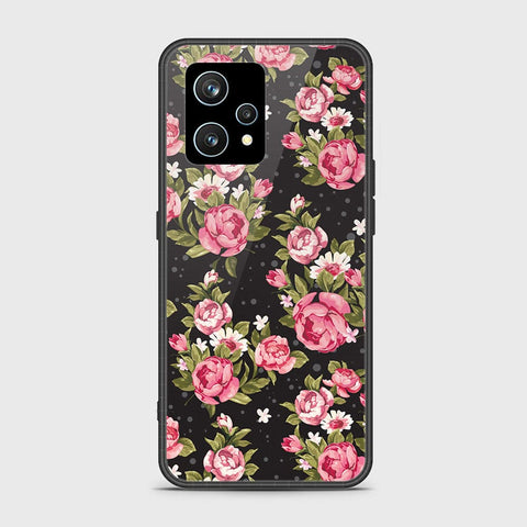 Realme 9 4G Cover- Floral Series - HQ Ultra Shine Premium Infinity Glass Soft Silicon Borders Case