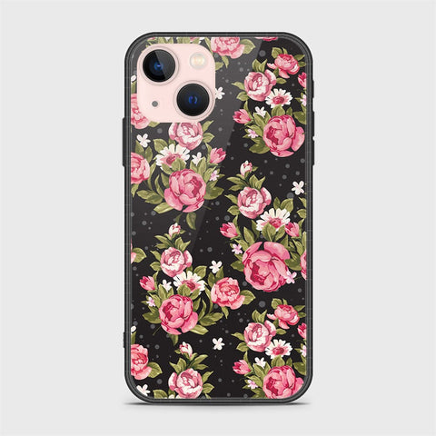 iPhone 14 Plus Cover- Floral Series - HQ Ultra Shine Premium Infinity Glass Soft Silicon Borders Case