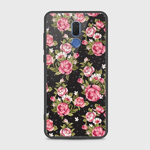 Huawei Mate 10 Lite Cover - Floral Series - HQ Ultra Shine Premium Infinity Glass Soft Silicon Borders Case