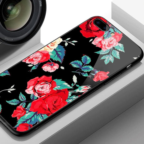 Xiaomi Redmi 7 Cover - Floral Series - HQ Ultra Shine Premium Infinity Glass Soft Silicon Borders Case