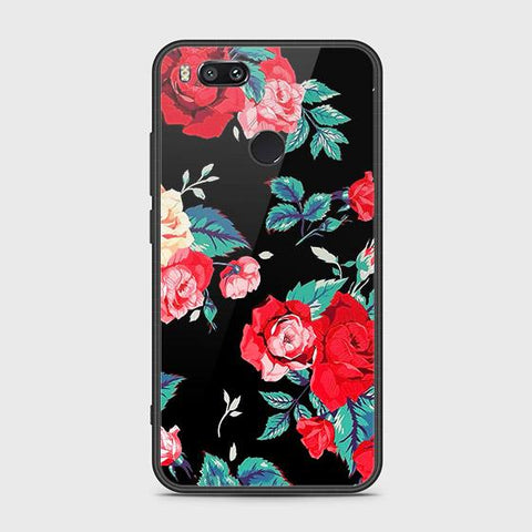 Xiaomi Mi A1 / Mi 5X Cover - Floral Series - HQ Ultra Shine Premium Infinity Glass Soft Silicon Borders Case