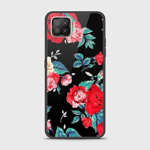 Oppo Reno 4F Cover - Floral Series - HQ Ultra Shine Premium Infinity Glass Soft Silicon Borders Case