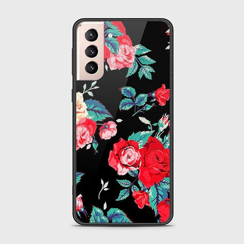 Samsung Galaxy S22 Plus 5G Cover - Floral Series - HQ Ultra Shine Premium Infinity Glass Soft Silicon Borders Case