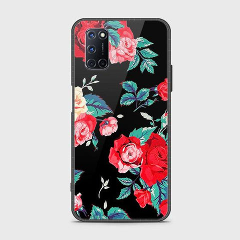 Oppo A72 Cover - Floral Series - HQ Ultra Shine Premium Infinity Glass Soft Silicon Borders Case