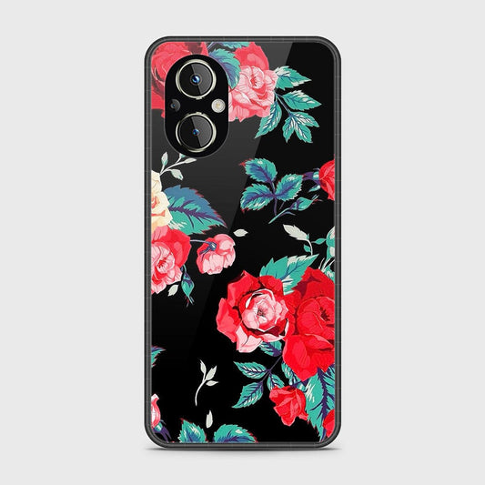 OnePlus Nord N20 5G Cover- Floral Series - D119 - HQ Ultra Shine Premium Infinity Glass Soft Silicon Borders Case ( Fast Delivery )